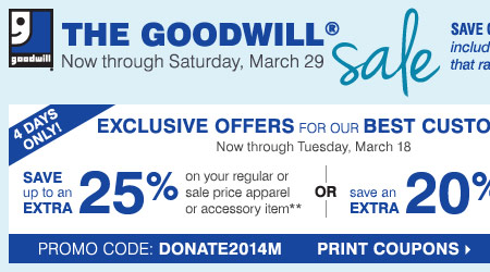 Bonton Goodwill Sale Save On Nearly Everything Off Coupons