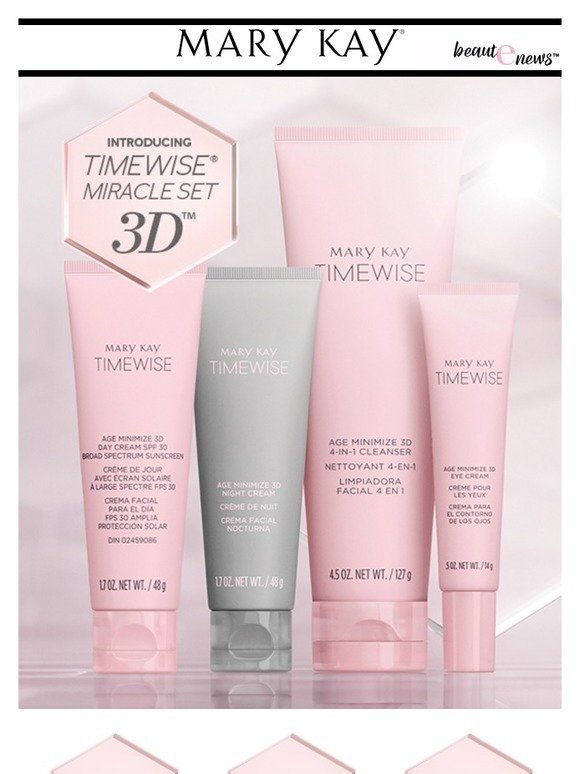 Mary Kay Introducing New TimeWise Miracle Set 3D Milled