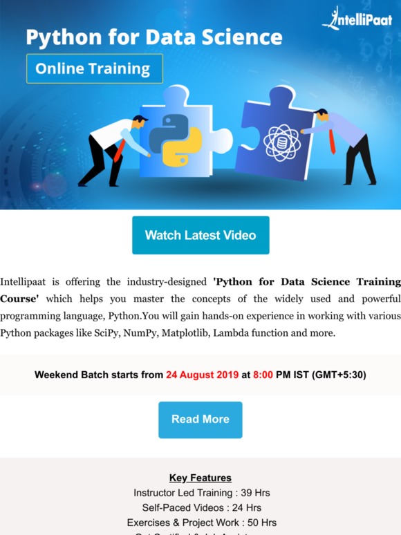 Intellipaat Learn Python For Data Science From Scratch Milled