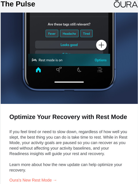 Oura Ring The Pulse Ouras New Rest Mode Helps Optimize Your