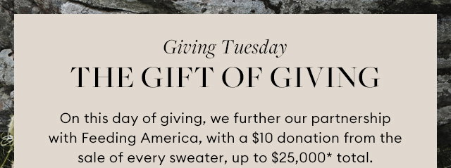 the gift of giving.