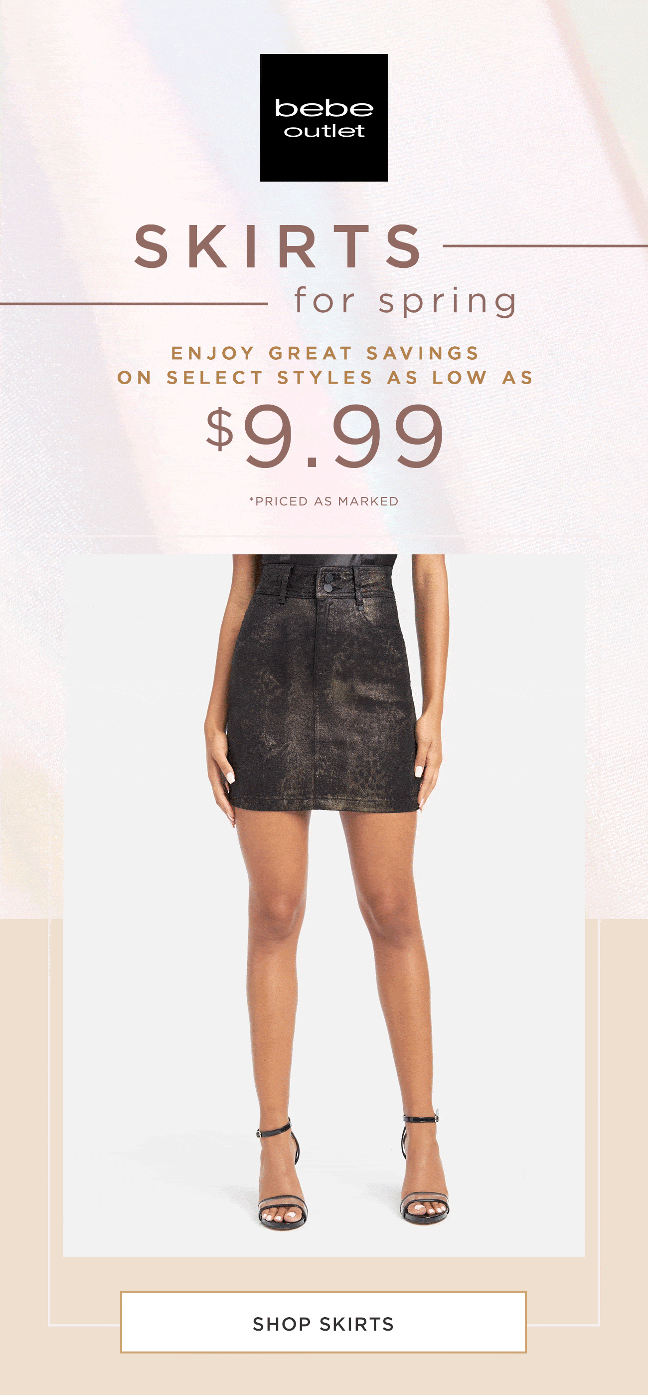 bebe: our hottest skirts are selling out! | milled