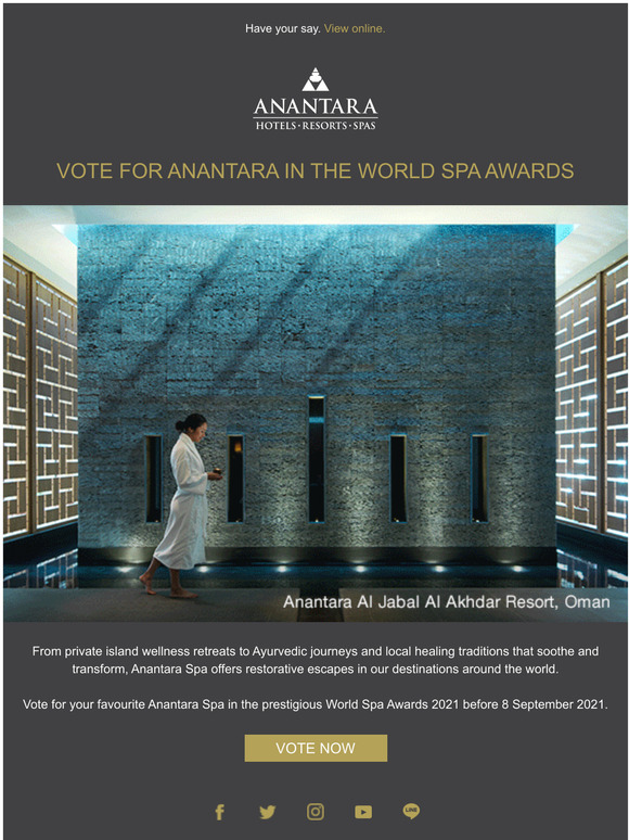 Anantara Hotels Resorts Spas Vote For Anantara Spa In The World Spa