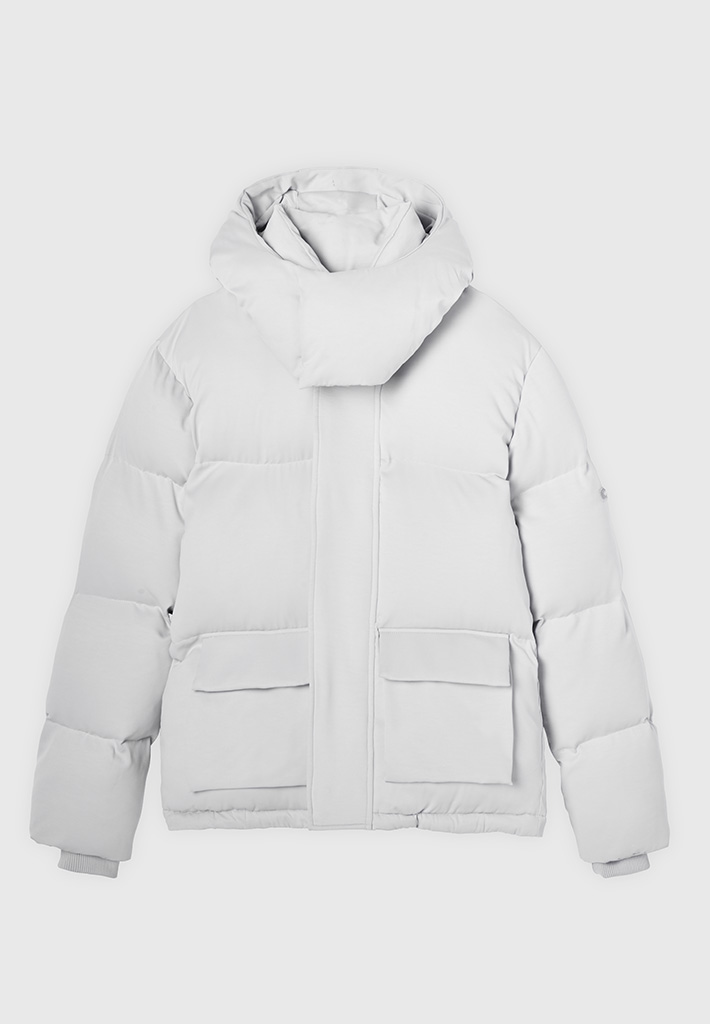 Mani Re De Voir Limited Edition Wrap Neck Puffer Jacket Milled