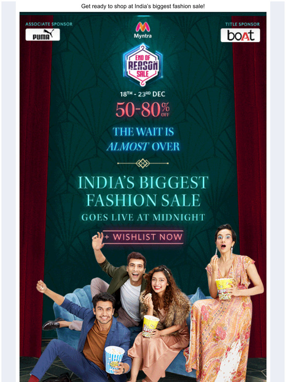 Myntra End Of Reason Sale STARTS AT MIDNIGHT Milled