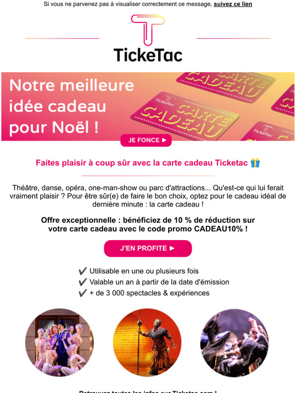 Ticketac Sur La Carte Cadeau C Est Vraiment Nol Milled