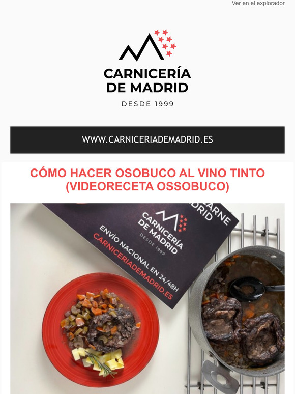 Carnicería de Madrid Cmo hacer OSOBUCO AL VINO TINTO videoreceta