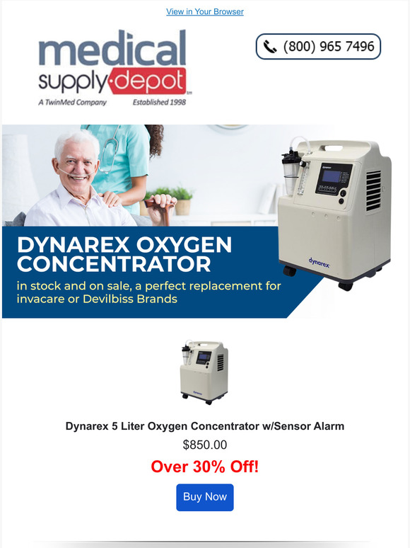 Medical Supply Depot This Dynarex Oxygen Concentrator Is In Stock And