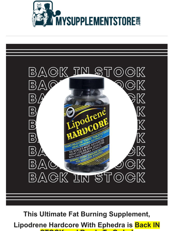 My Supplement Store Online Lipodrene Hardcore With Ephedra Is Back