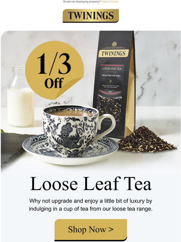 Twinings Teashop Off Premium Loose Leaf Tea Milled