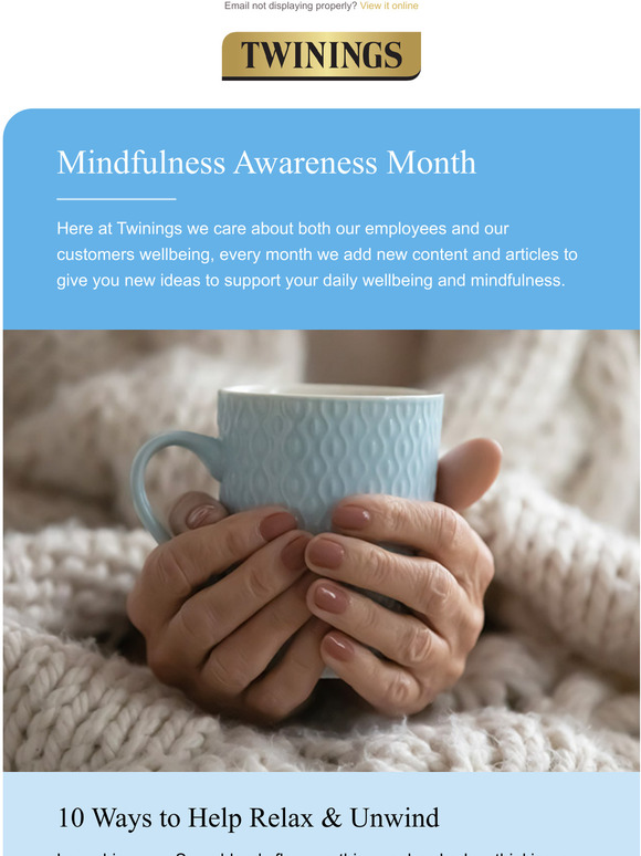 Twinings Teashop Mindfulness Awareness Month Milled