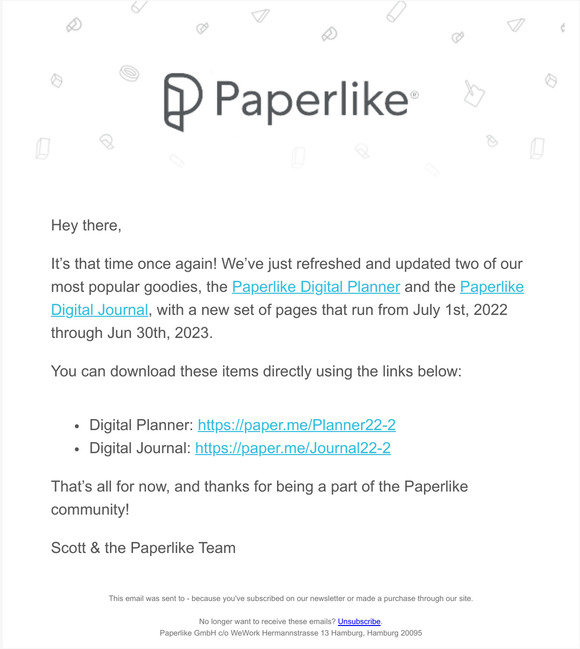 Paperlike Update Available Paperlike Digital Journal Planner Milled