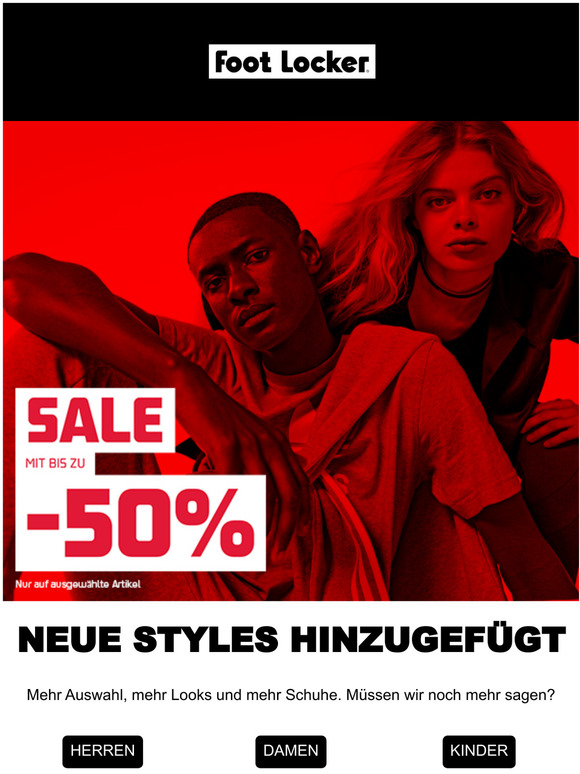 Foot Locker Bis zu 50 Rabatt Mehr Sale Styles hinzugefügt Milled