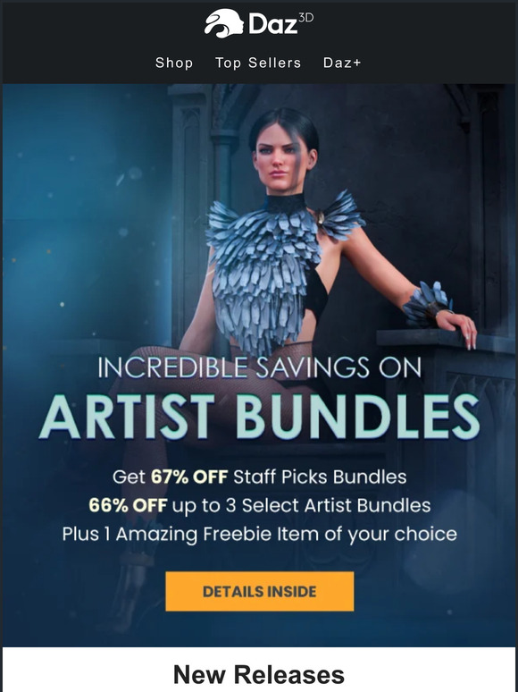 DAZ 3D Grab Your Freebie Incredible Savings On Artist Bundles Milled