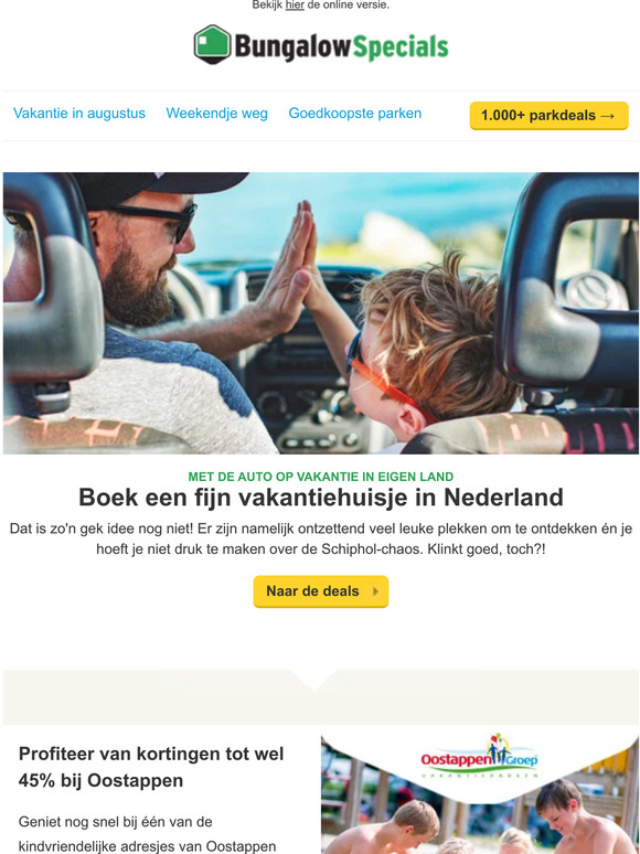 Bungalowspecials Nl Vakantie In Nederland Deze Huisjes Wil Je Boeken