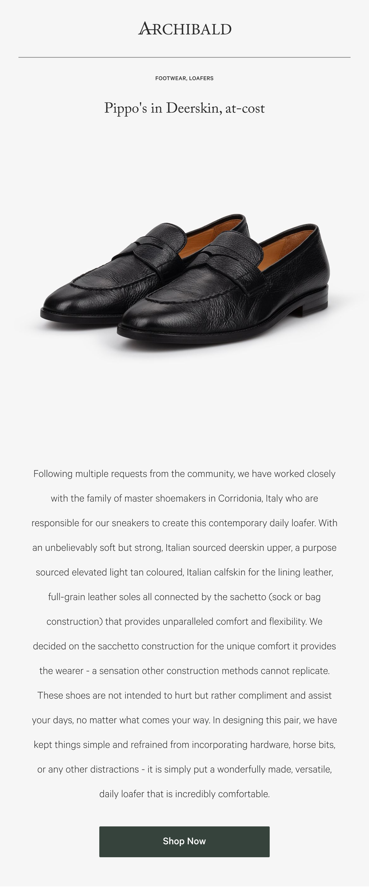 Archibald London Pippo Loafers At Cost Milled