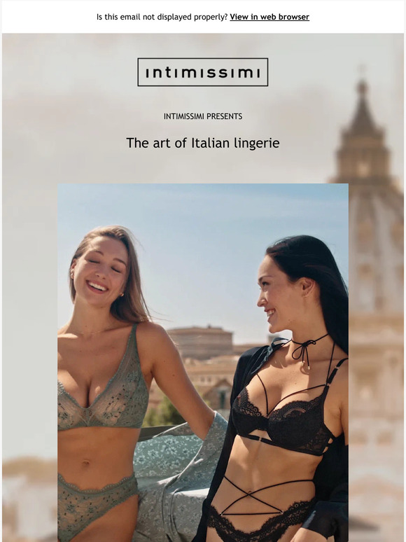 Intimissimi The Art Of Italian Lingerie The New Collection Set In The