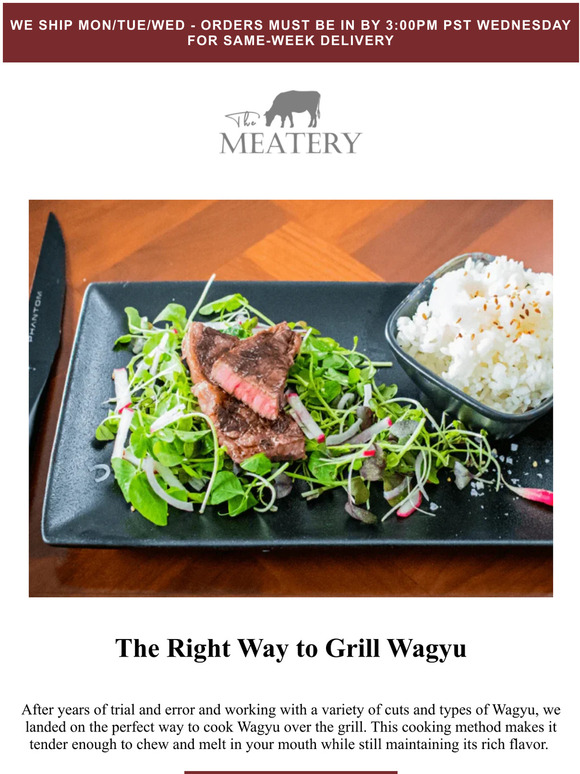 The Meatery The Right Way To Grill Wagyu Milled