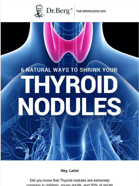 Dr Berg 6 Natural Ways To Shrink Your Thyroid Nodules Milled