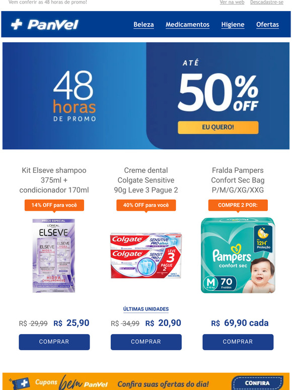 Panvel Farmácias Atenção Aproveite às 48 horas de promos até