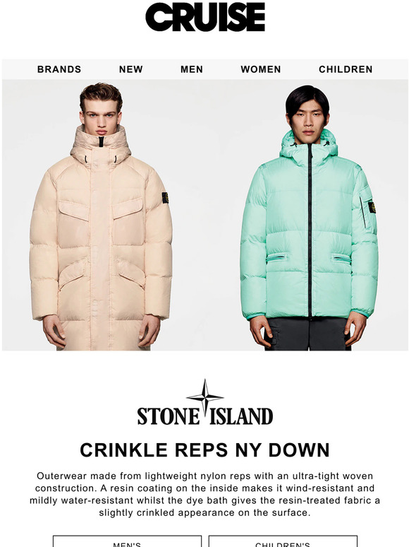 Cruisè Stone Island Crinkle Reps NY Down Milled