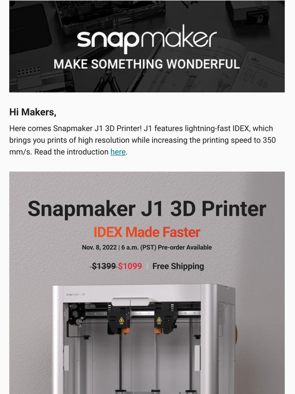 Snapmaker Introducing Snapmaker J D Printer Milled