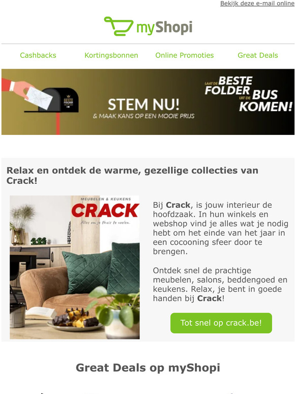 MyShopi Maak Het Warm En Gezellig Bij Je Thuis Met Crack En MyShopi