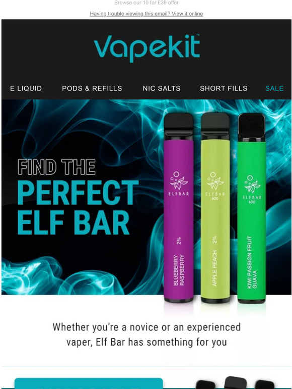 Vapekit Co Uk Find The Perfect Elf Bar Model For You Milled