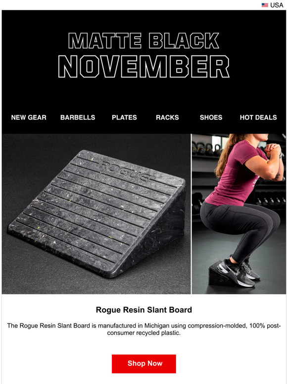 Rogue Fitness Just Launched Rogue Resin Slant Board Dave Castro Tdc