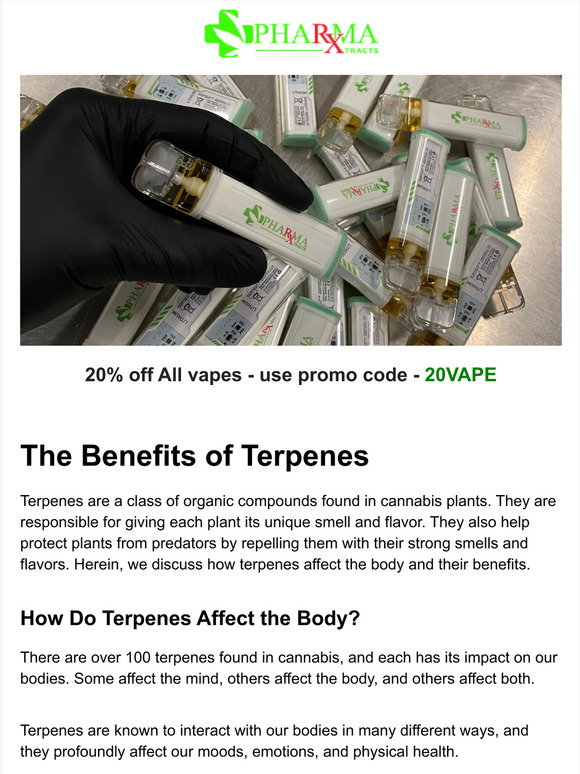 PharmaXtracts Terpenes 101 What Are They And What Do They Do Milled