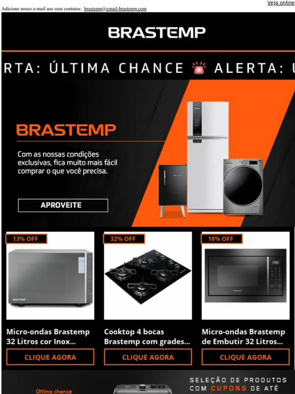 Brastemp Alerta Promo Exclusiva Milled