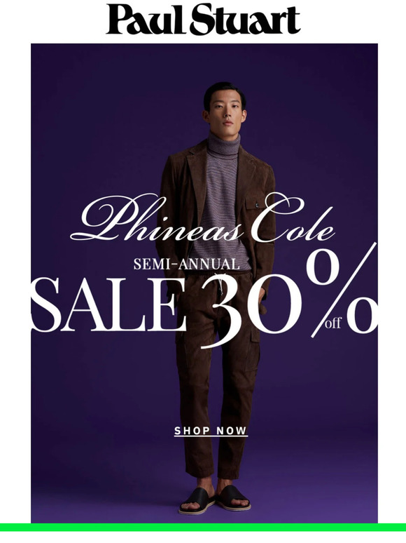 Paul Stuart Our Most Luxurious Phineas Cole Styles Are On Sale Now