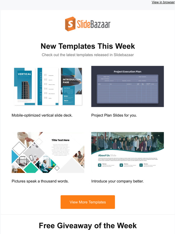 Slidebazaar New Powerpoint Templates This Week Weekly Giveaway