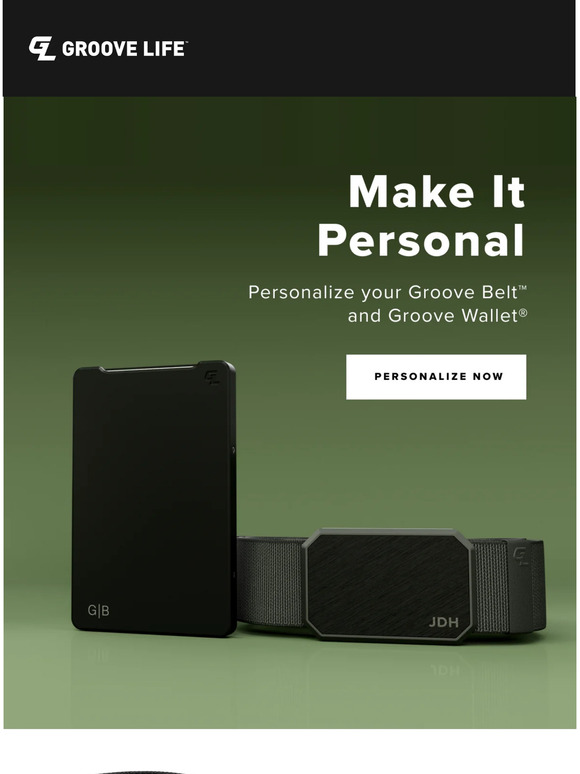 Groove Life Personalize Your Groove Belt Wallet Milled