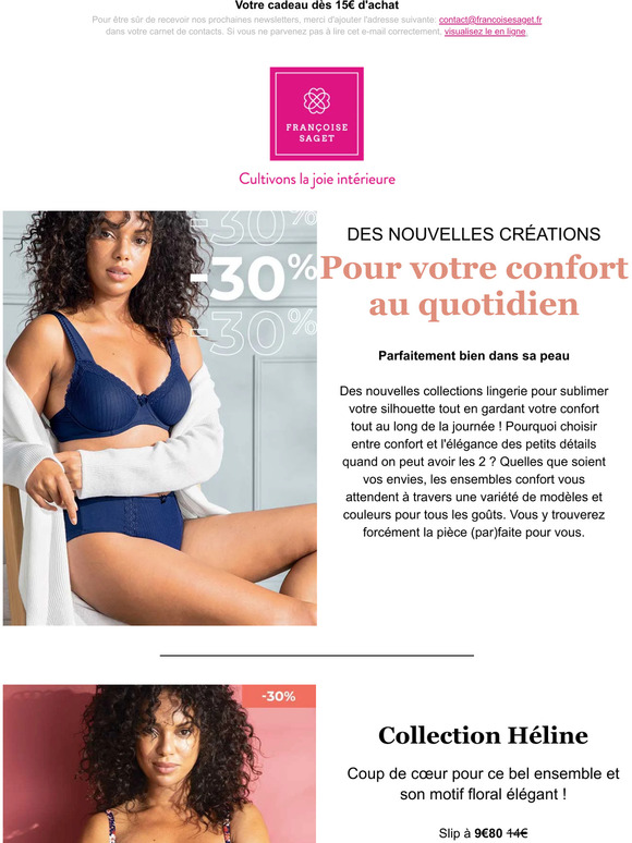 Fran Oise Saget Nouveaut Lingerie Le Bien Tre Vous Va Si Bien