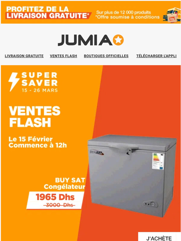 Jumia Nigeria 2 Congélateur 140L à 1965 DH cuiseur de riz Russell