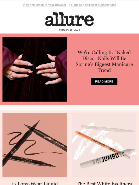 Allure Beauty Box We Re Calling It Naked Disco Nails Will Be Spring