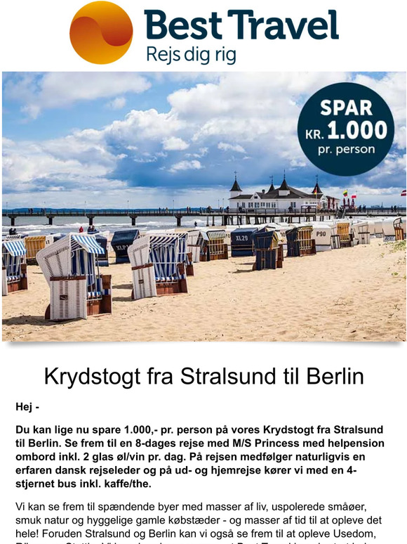 Best Travel Dk Spar Pr Person Flodkrydstogt I Tyskland Milled