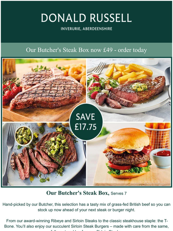 Donald Russell Save Over On Butcher S Steak Box Milled