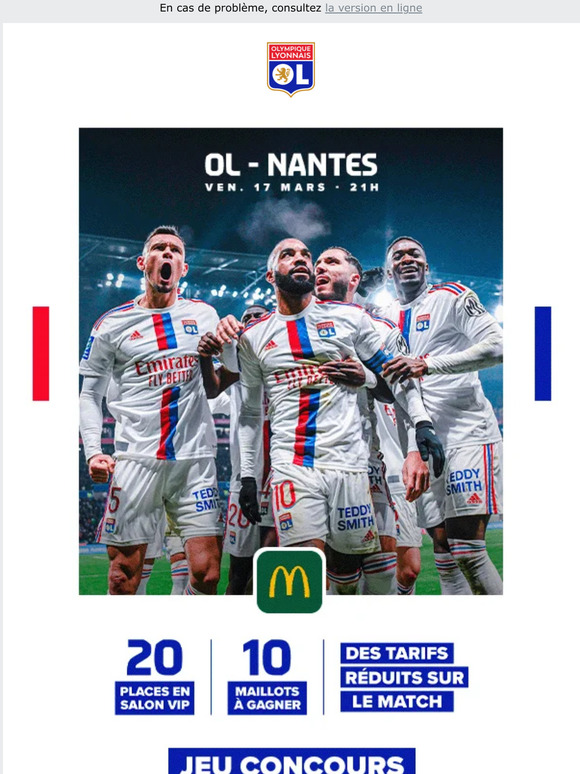 Boutique OL OL NANTES McDonald S Partenaire De L OL Milled