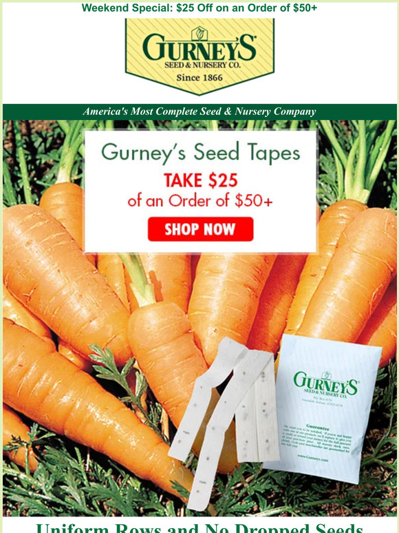 Gurney S Seed Nursery The Secret To Perfectly Planted Seeds Milled