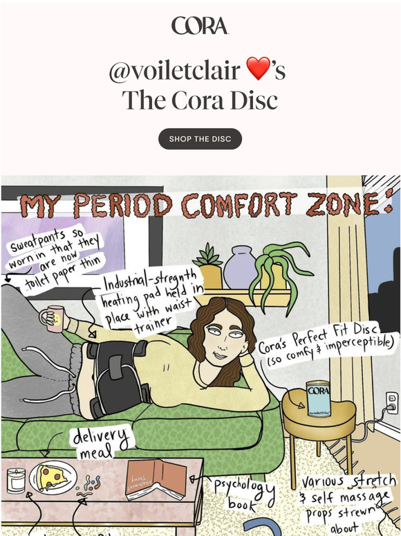 Cora My Period Comfort Zone Milled