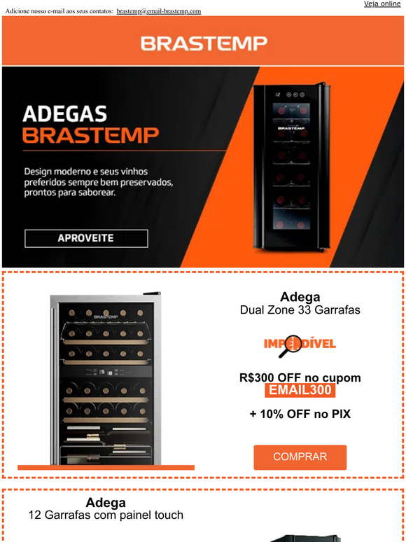 Brastemp Promoção Adegas Brastemp Milled