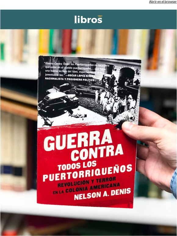 Libros787 Recomendado Guerra contra todos los puertorriqueños Milled