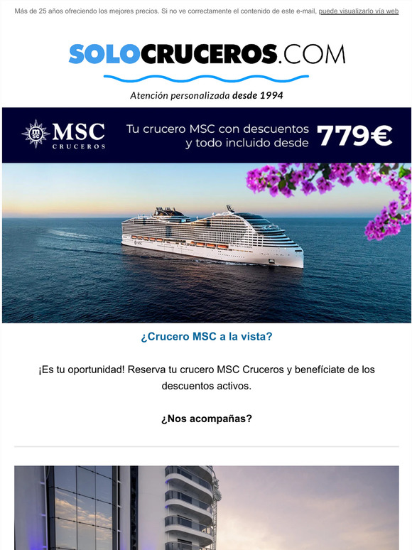 Solo Cruceros Msc Cruceros Nuevos Precios Milled