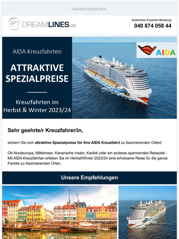 Dreamlines De Kreuzfahrten Suchen Und Buchen Attraktive