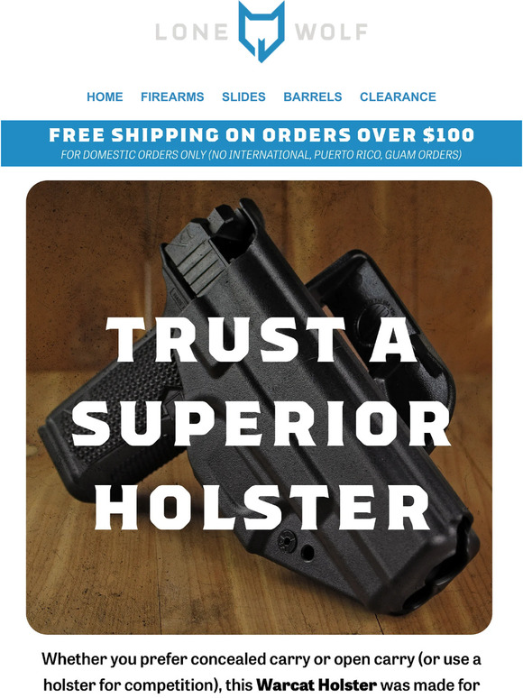 Lone Wolf Distributors You Deserve A New Holster Milled