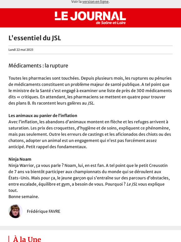 lejsl L essentiel du JSL Pénurie de médicaments le casse tête des