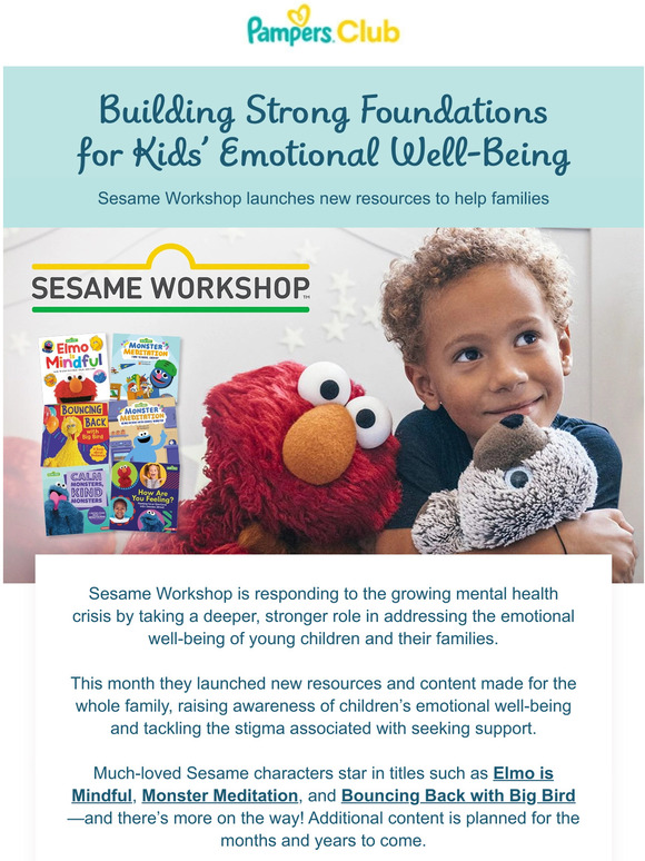 Pampers Nurturing Emotional Well Being With Sesame Street Friends Milled