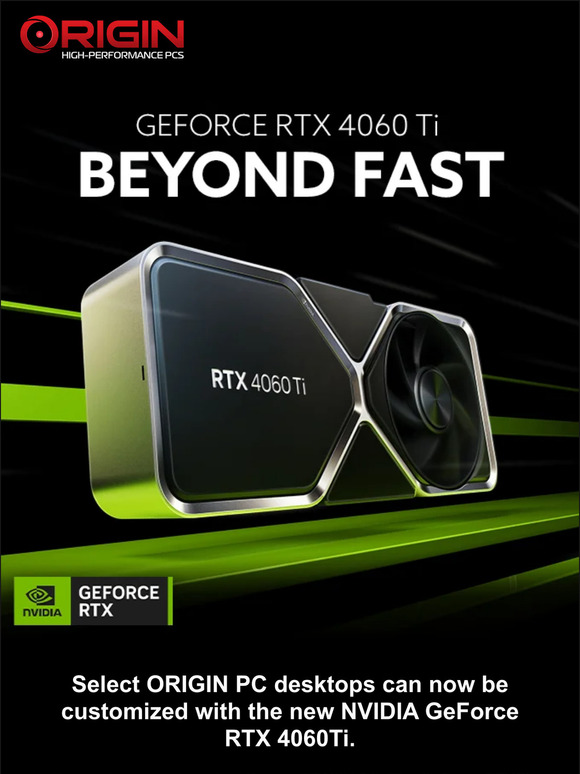 Origin Pc Media Alert New Nvidia Geforce Rtx Available Now On